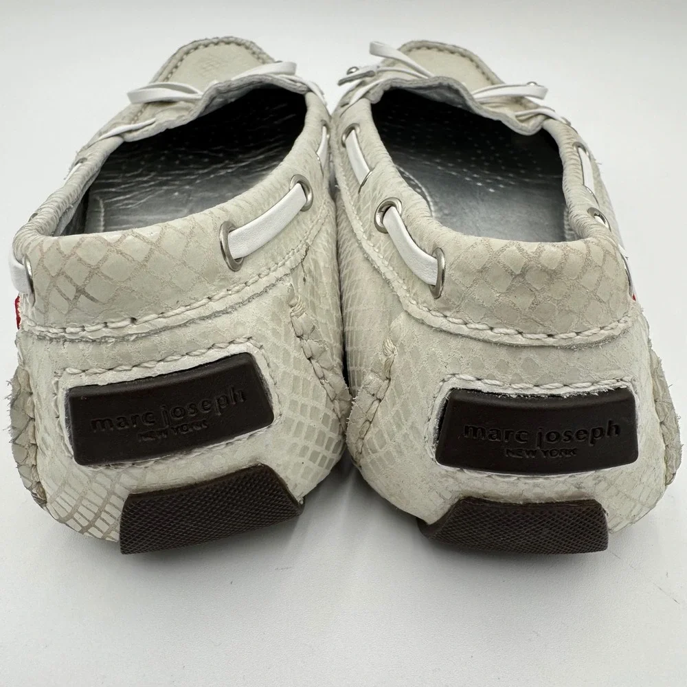 Marc Joseph New‎ York Cypress Hill Driving Loafers Womens 8 Snake Leather Luxury